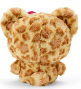 Unleash the fierce side of cute with the Hello Kitty Classic Leopard with Glitter Jelly Heart Plushie! Hello Kitty takes on a bold new look, dressed in a stylish classic leopard print outfit and featuring a glittery jelly heart that adds a dazzling touch to her timeless charm.
This fashionable plush combines the classic elegance of leopard print with the fun and sparkle of a glitter jelly heart, making Hello Kitty’s sweet look more fashionable and fun.